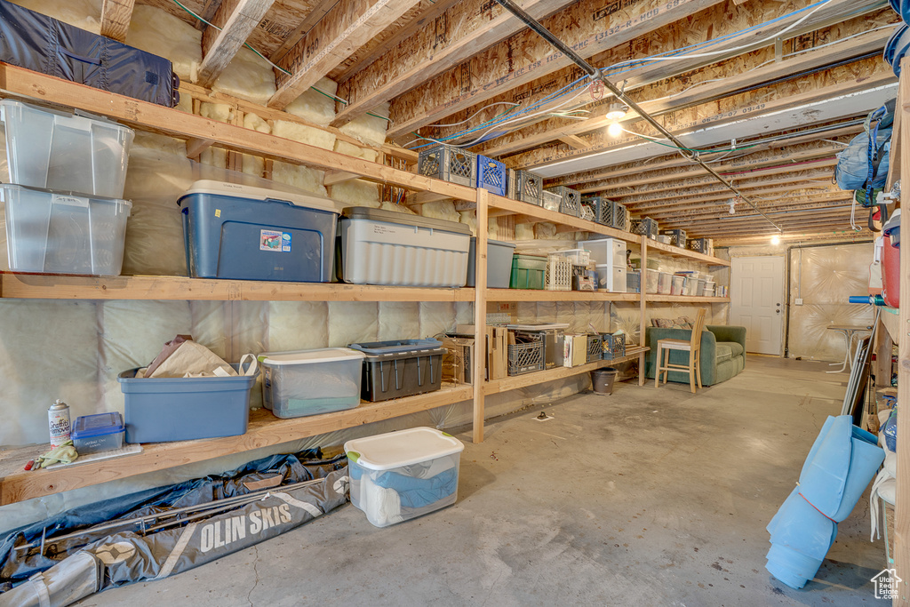 View of storage room