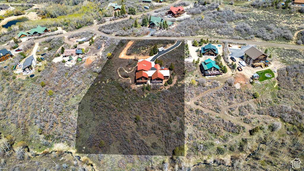 Aerial view of property and surrounding area