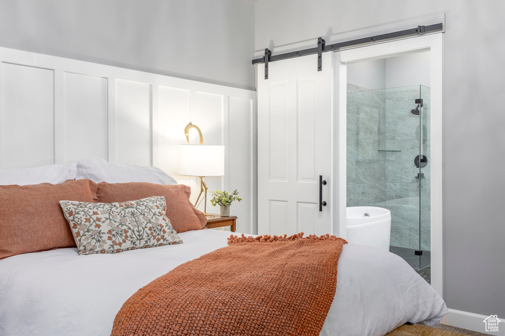 Bedroom with ensuite bath