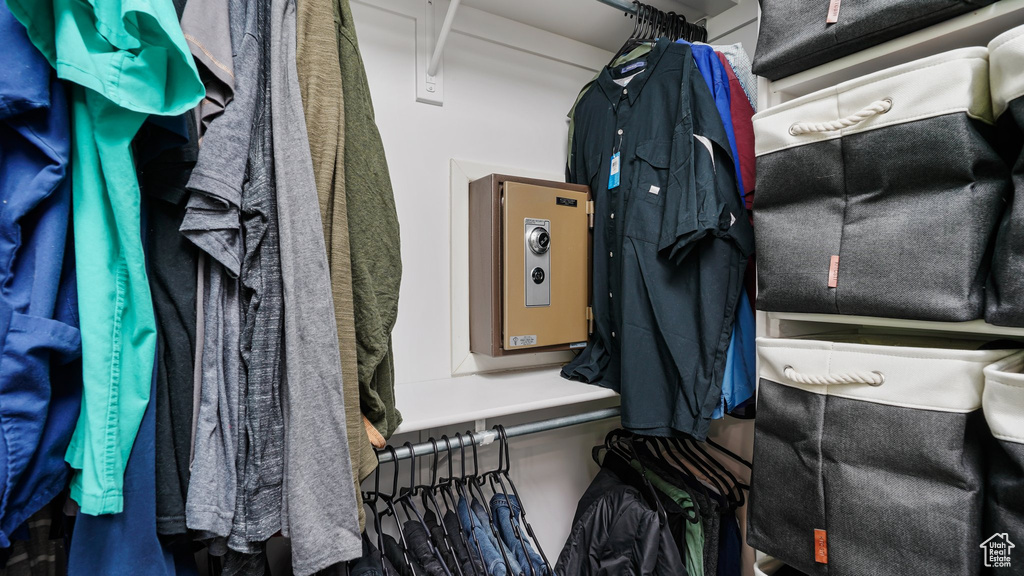 View of spacious closet