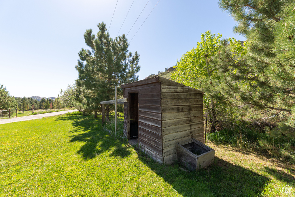 View of outdoor structure