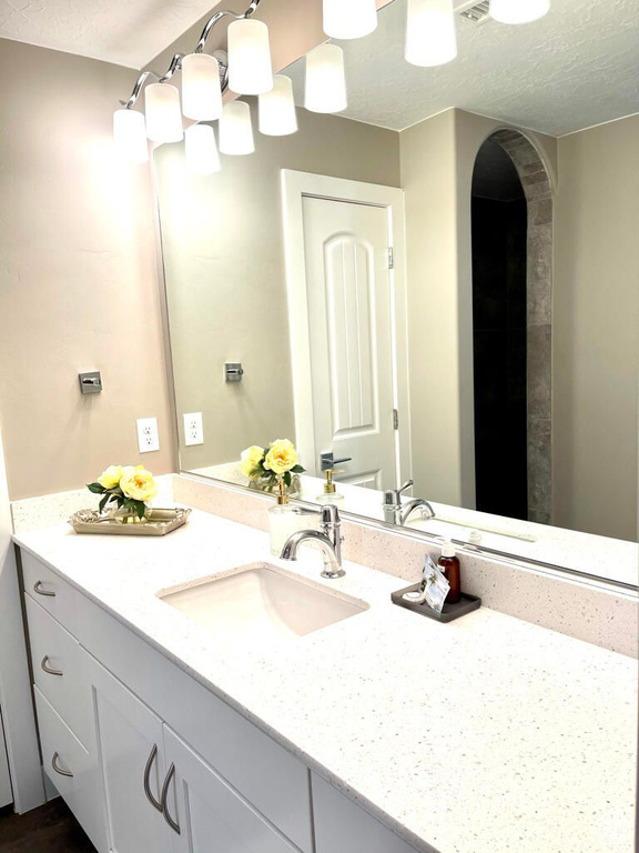 Bathroom featuring vanity
