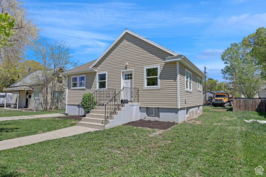 View of bungalow-style home