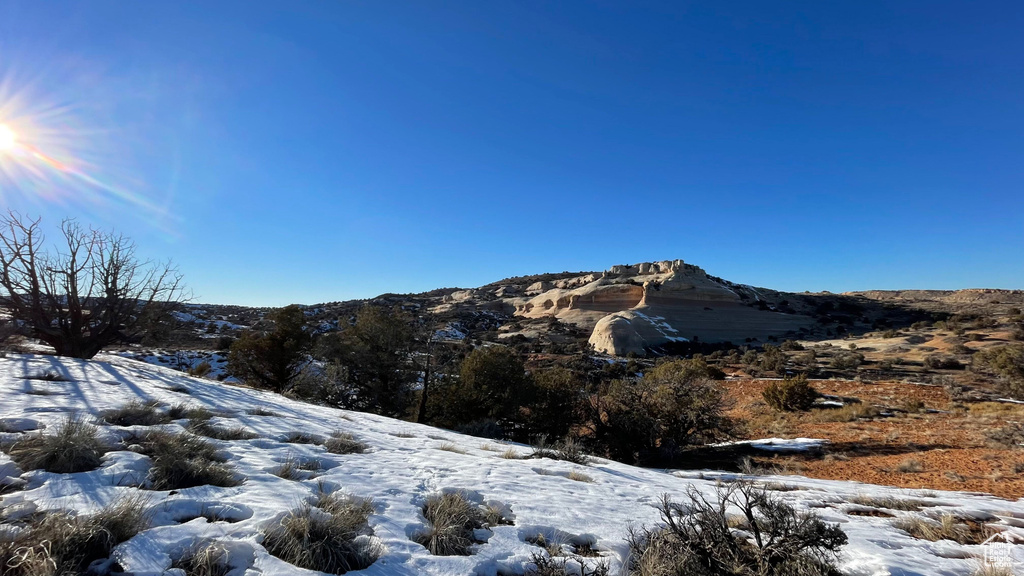 View of mountain background