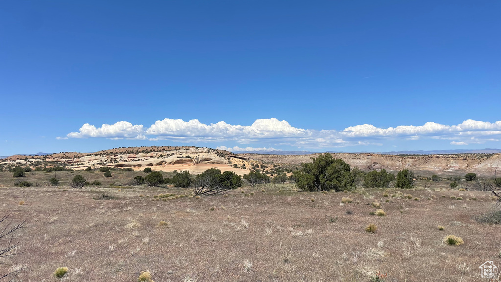 Mountain view with rural landscape