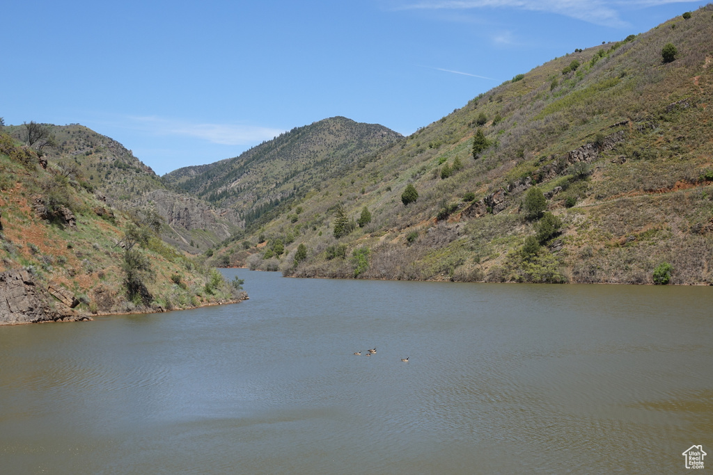 Water view with mountains