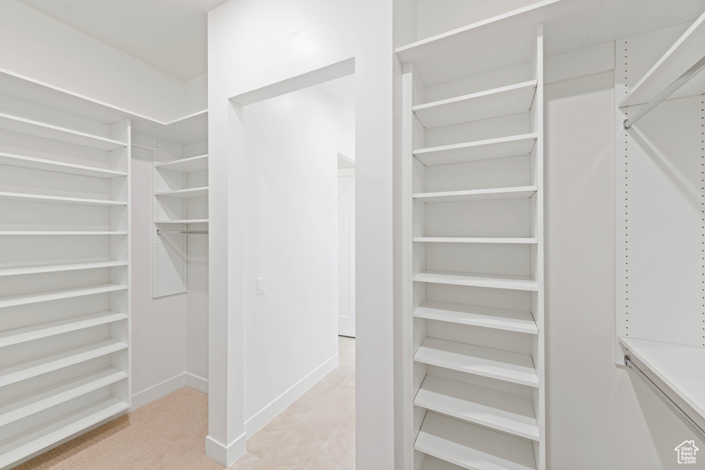 View of spacious closet