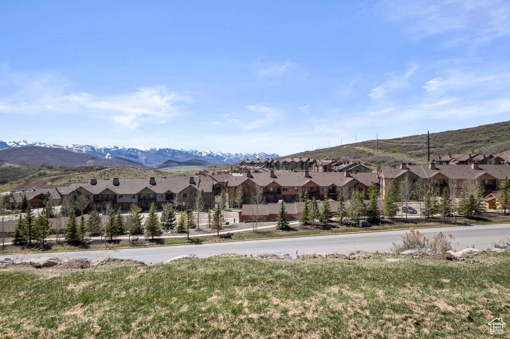 Mountain view featuring a residential view