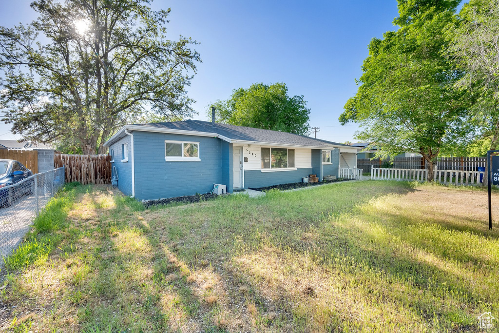 View of rear view of property