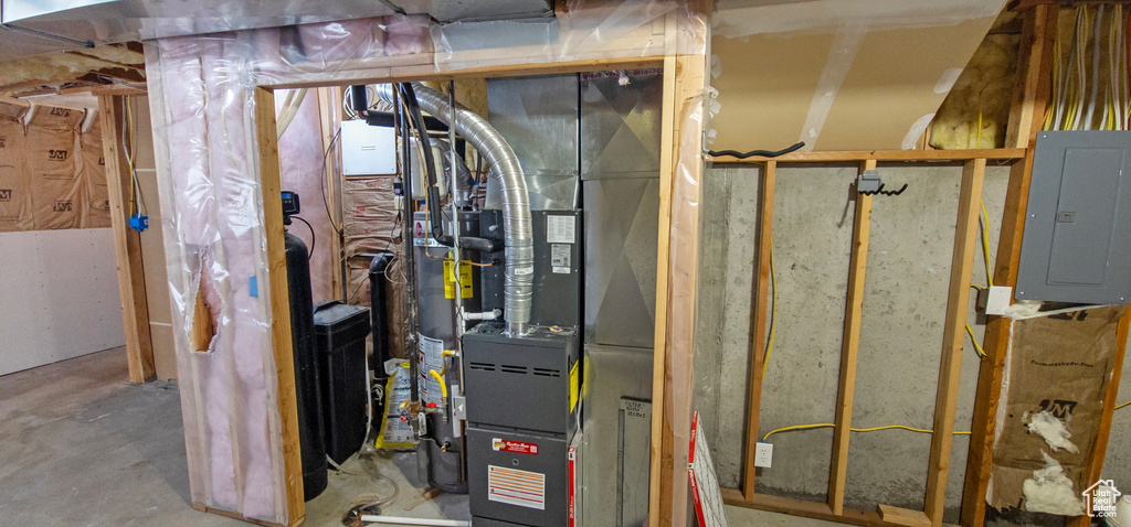 Utility room featuring electric panel