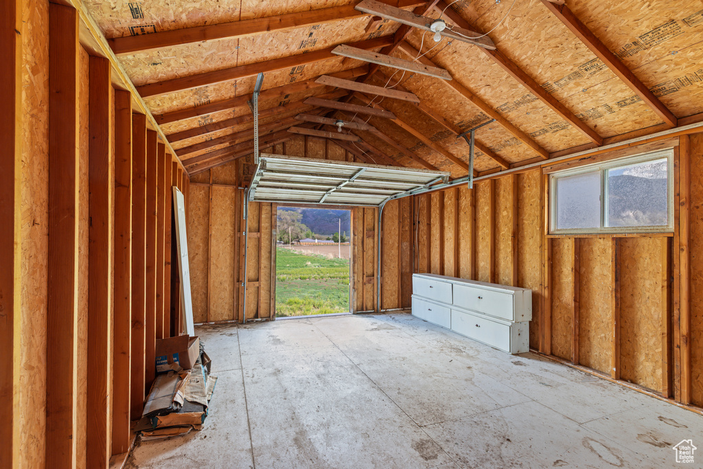 Storage area with a garage