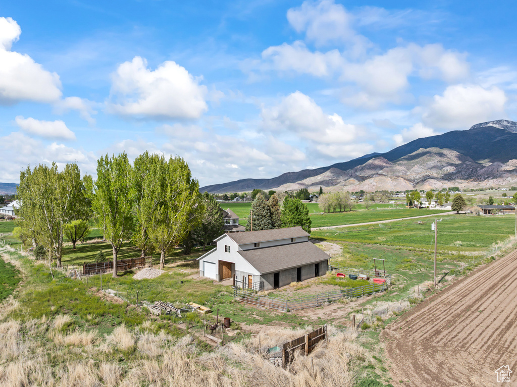 Mountain view featuring rural landscape
