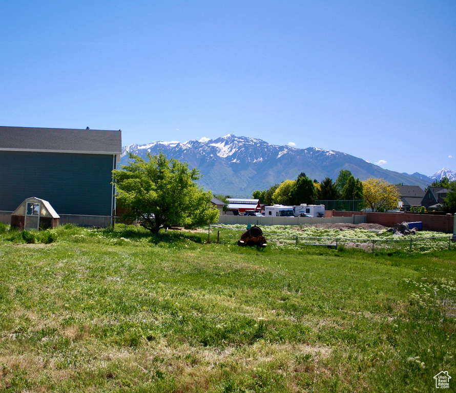 View of mountain background