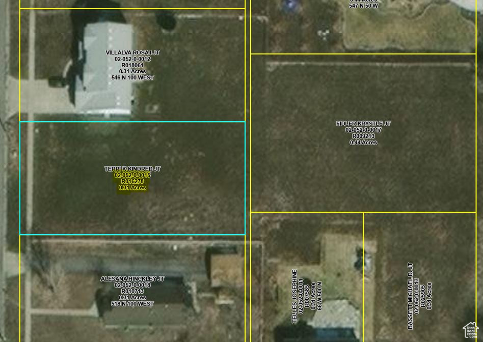 Aerial view of property's location