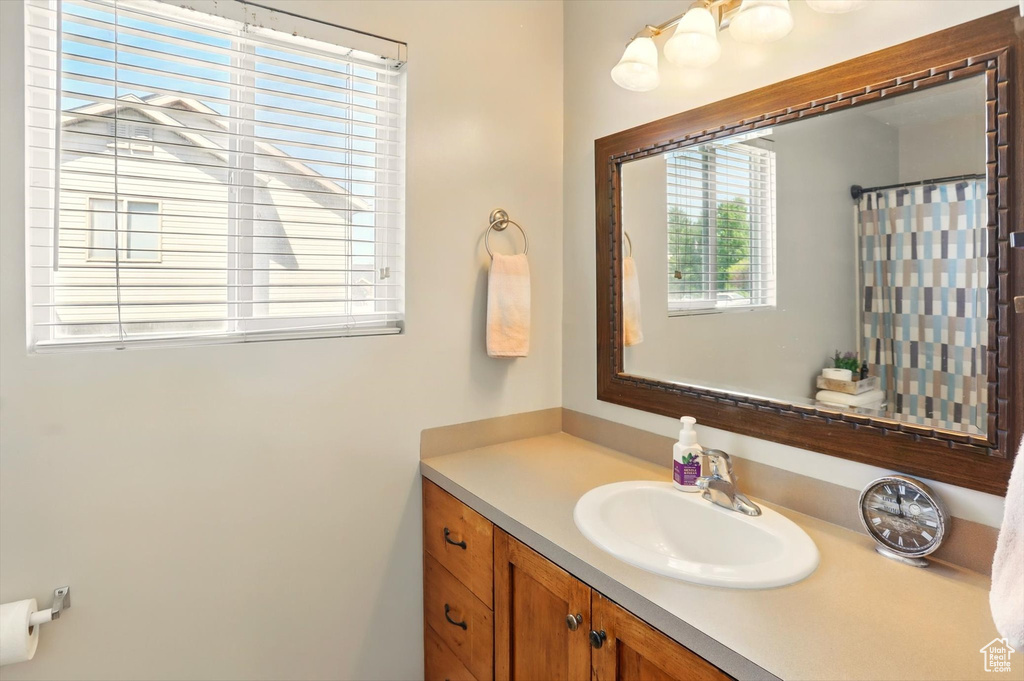 Bathroom featuring vanity