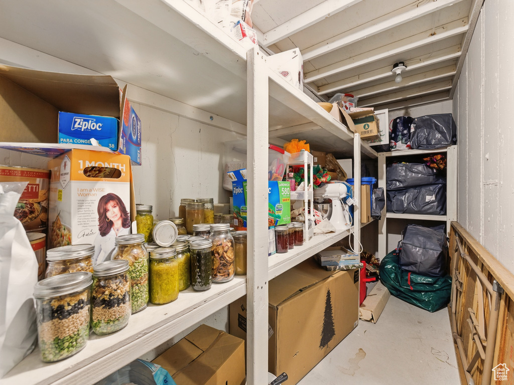 View of storage area