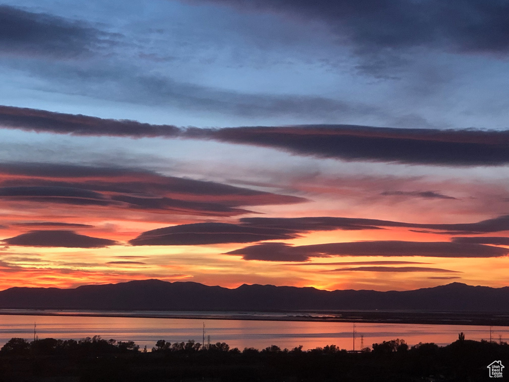 Water view with mountains