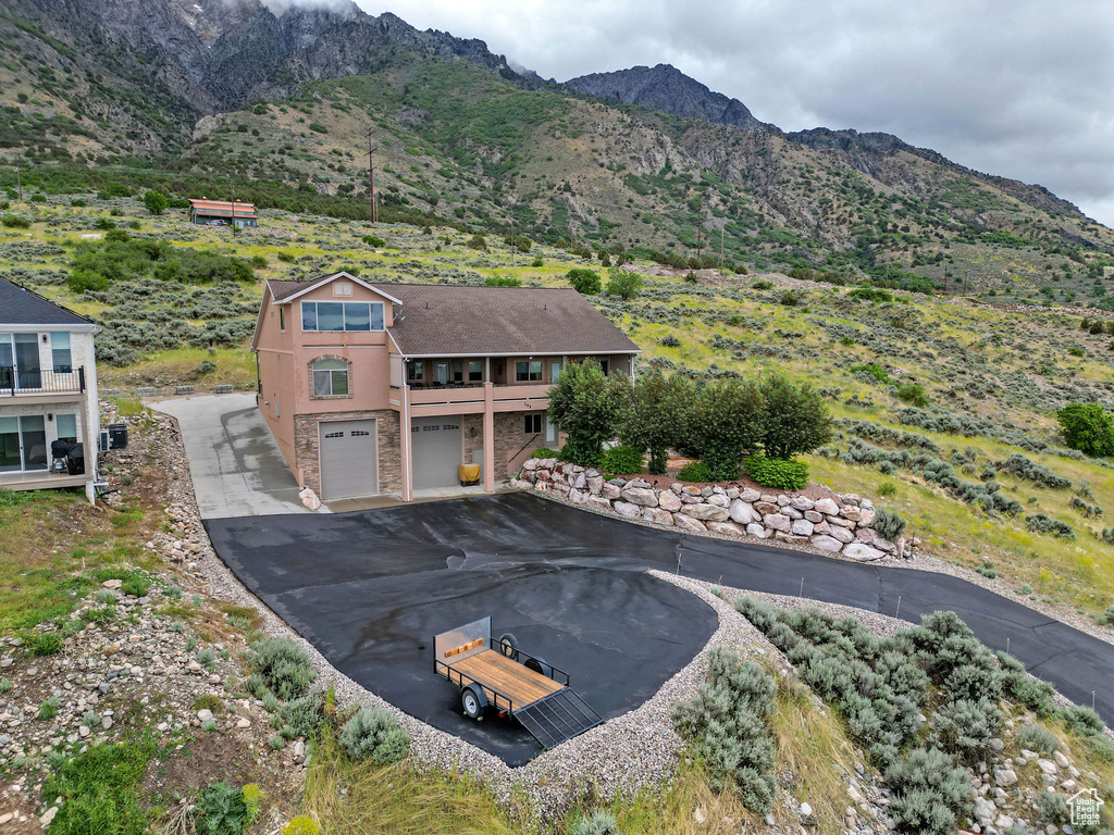 View of mountain background