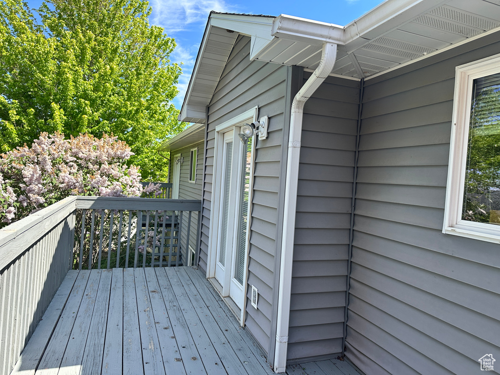 View of deck