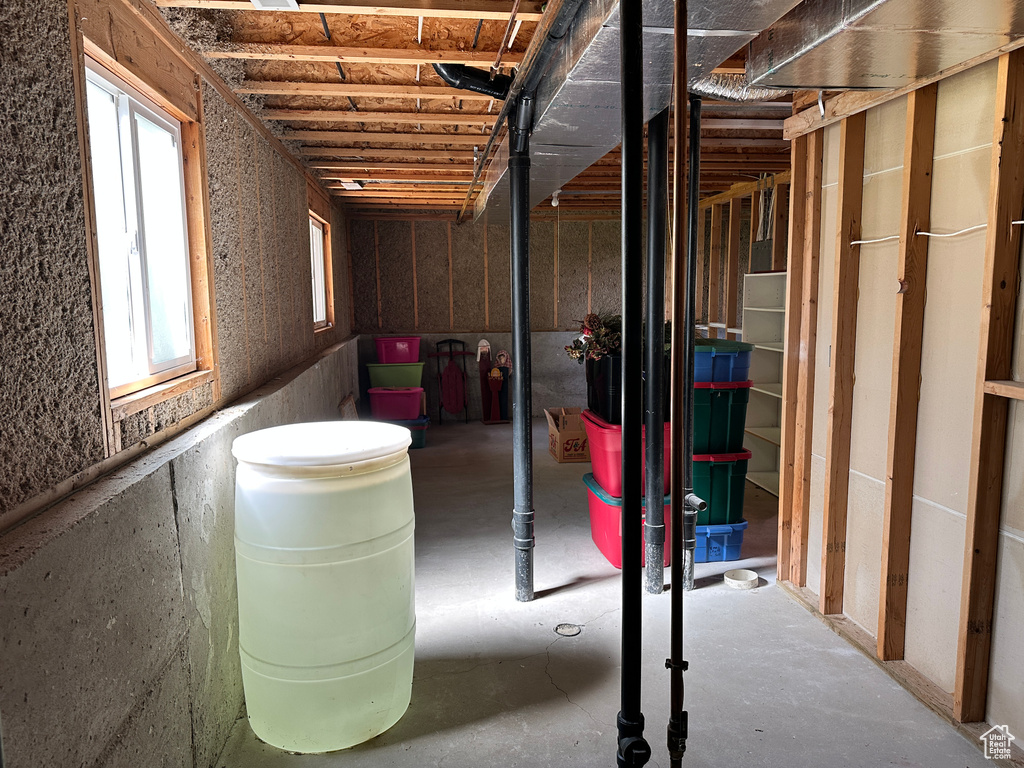 View of basement