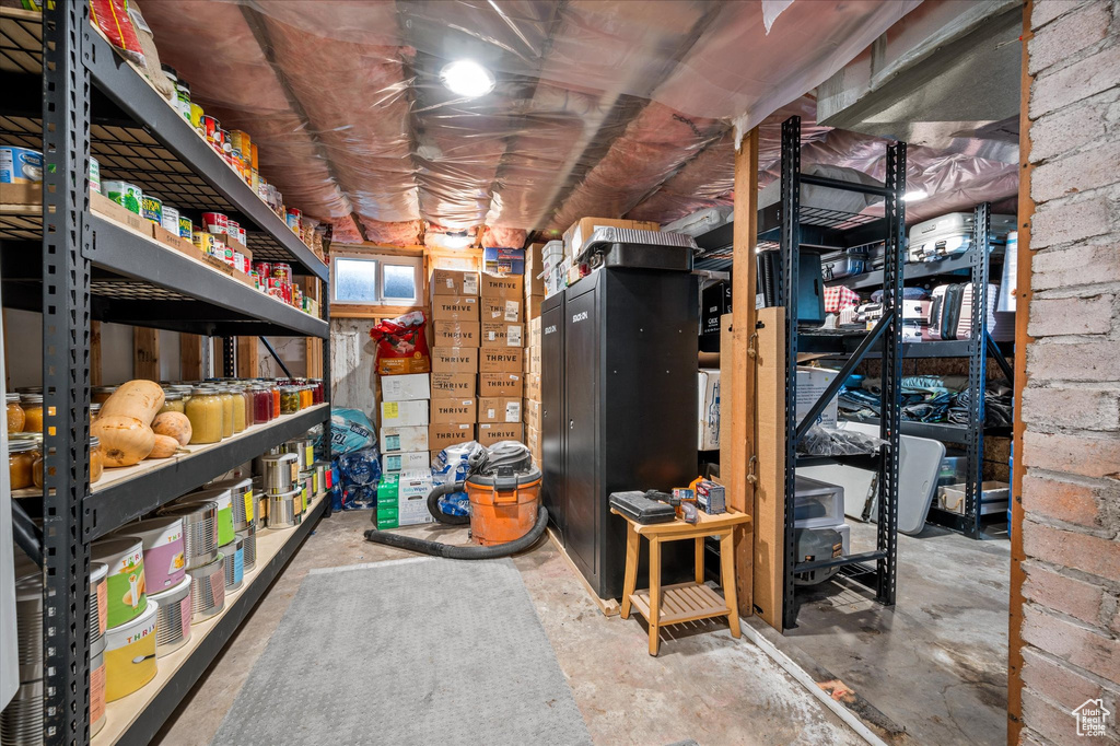 View of unfinished basement