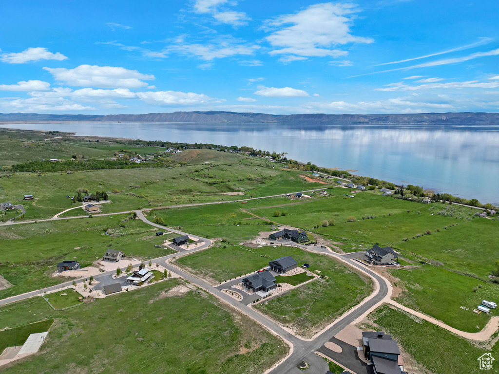 Bird's eye view of a large body of water