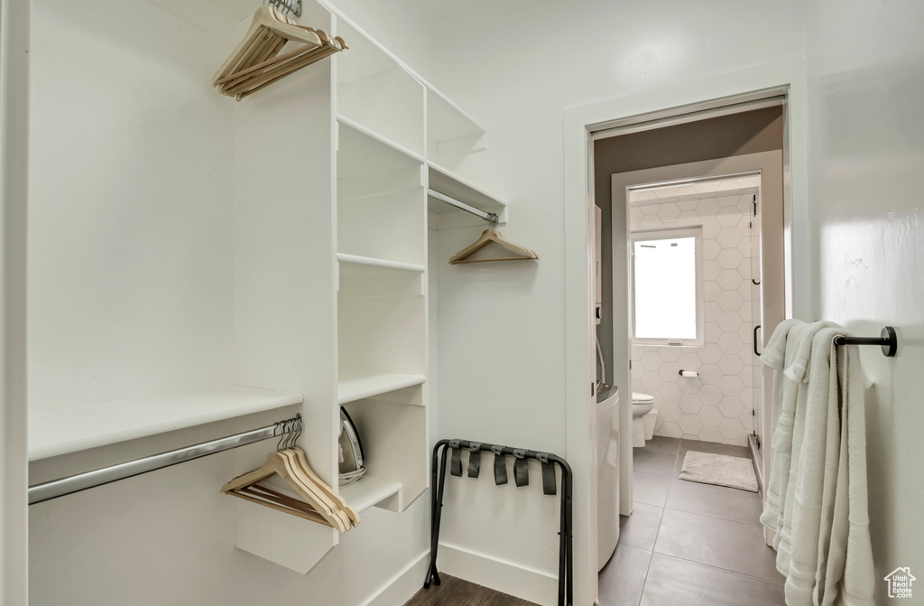 View of spacious closet