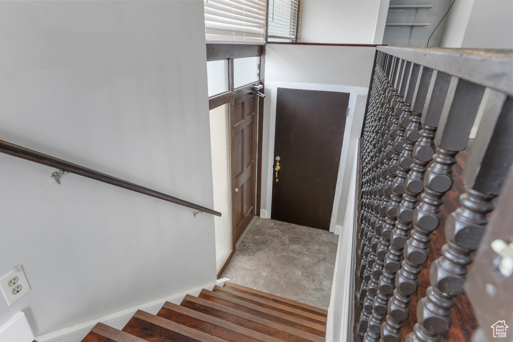 View of stairway