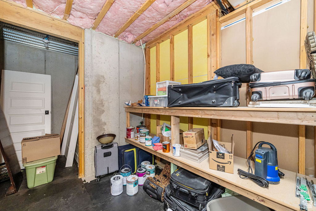 View of storage area