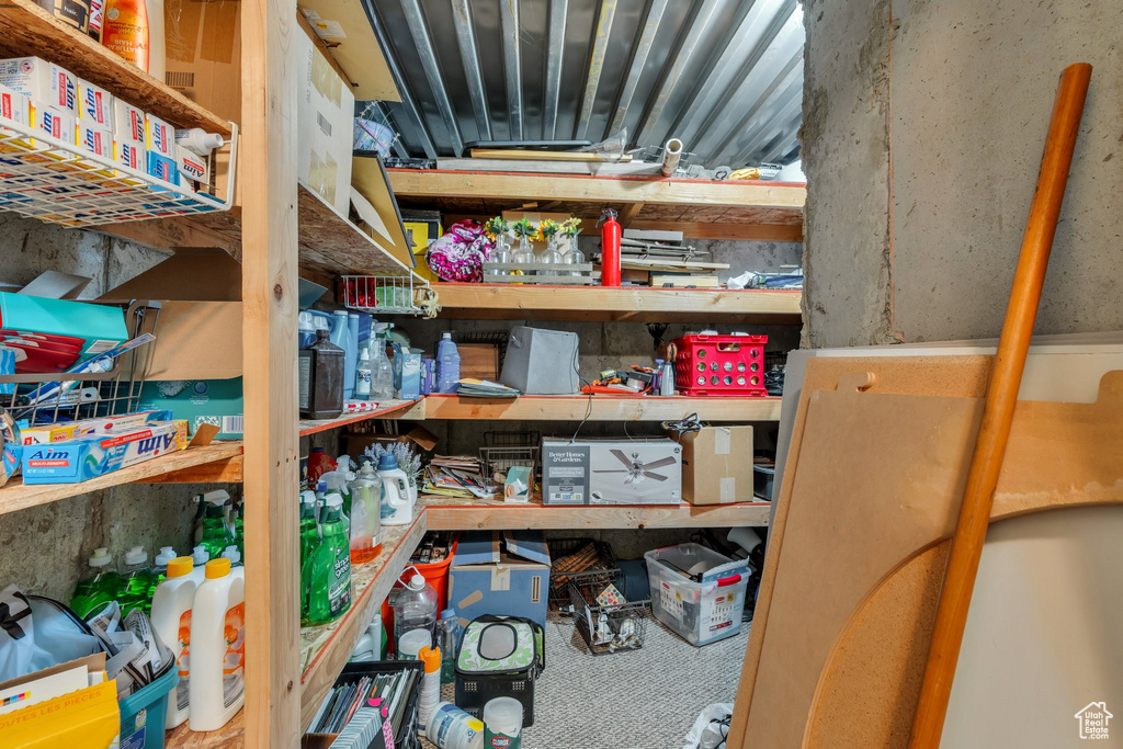 View of storage area
