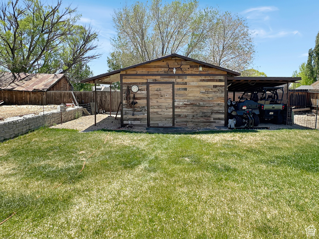 View of outbuilding