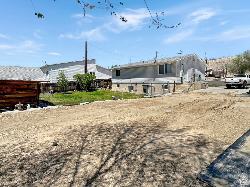 View of rear view of house