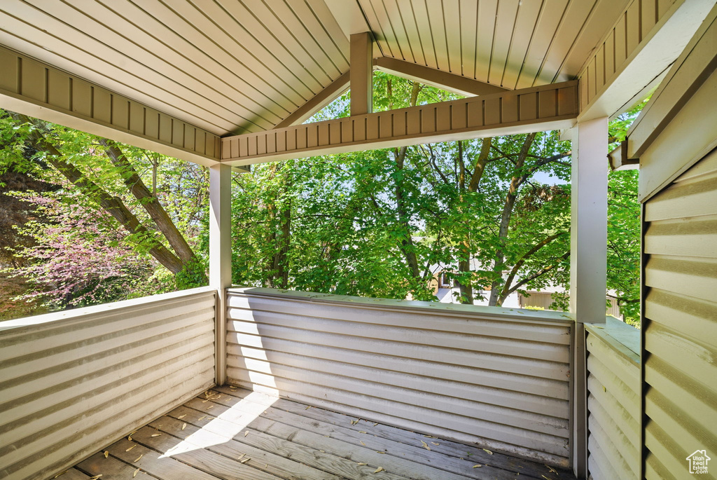 View of deck