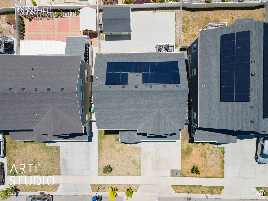 Aerial view of property and surrounding area