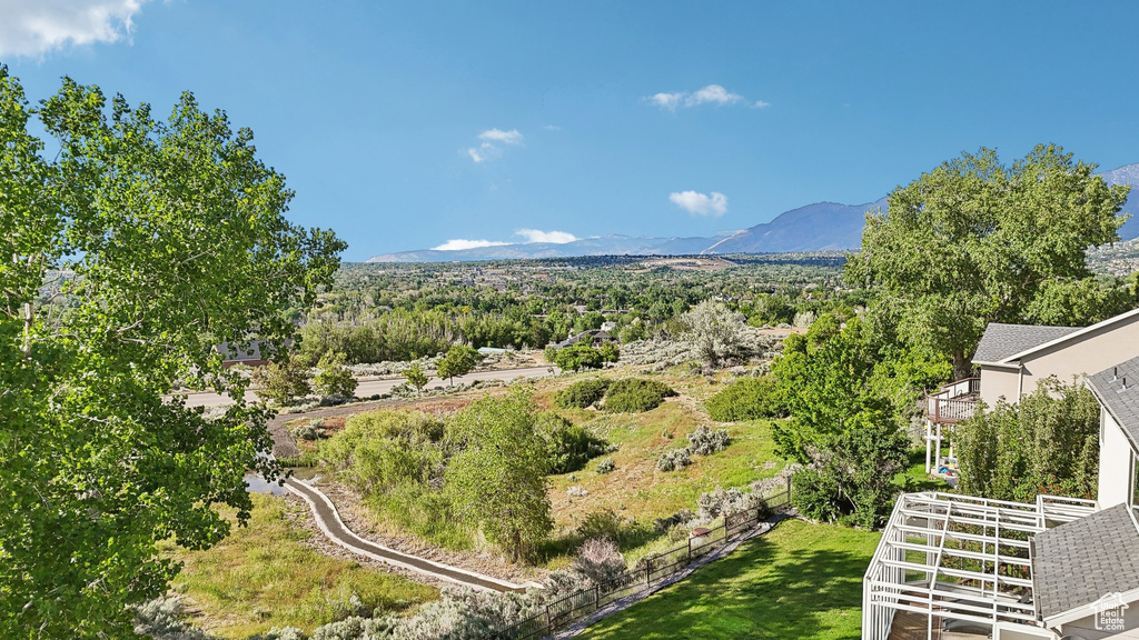 View of mountain backdrop