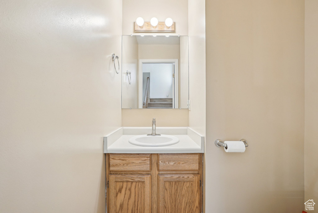 Bathroom featuring vanity
