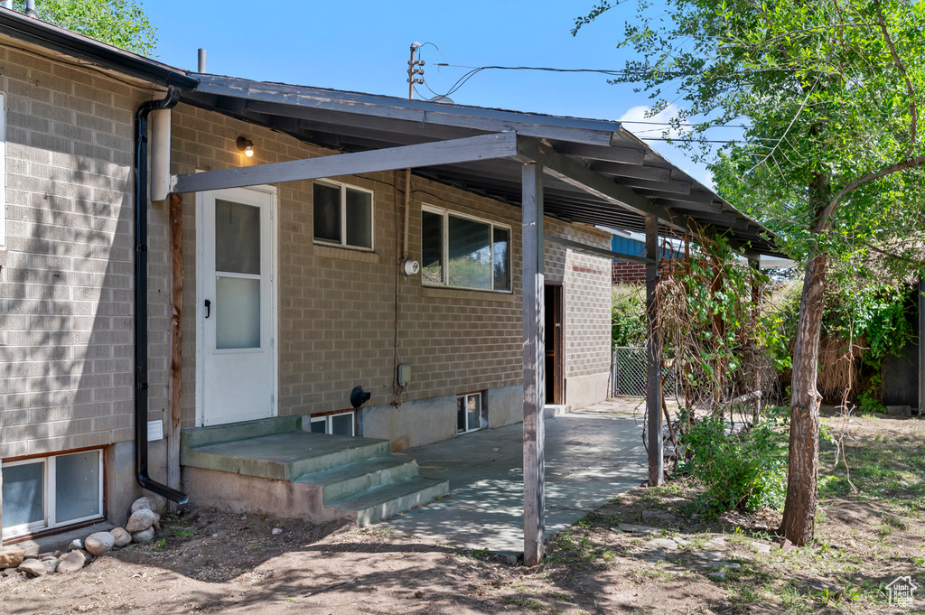 View of rear view of property