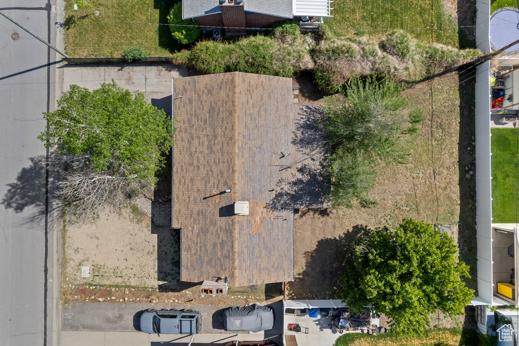 View from above of property