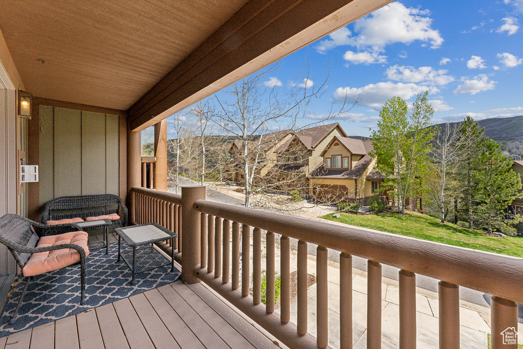 View of deck