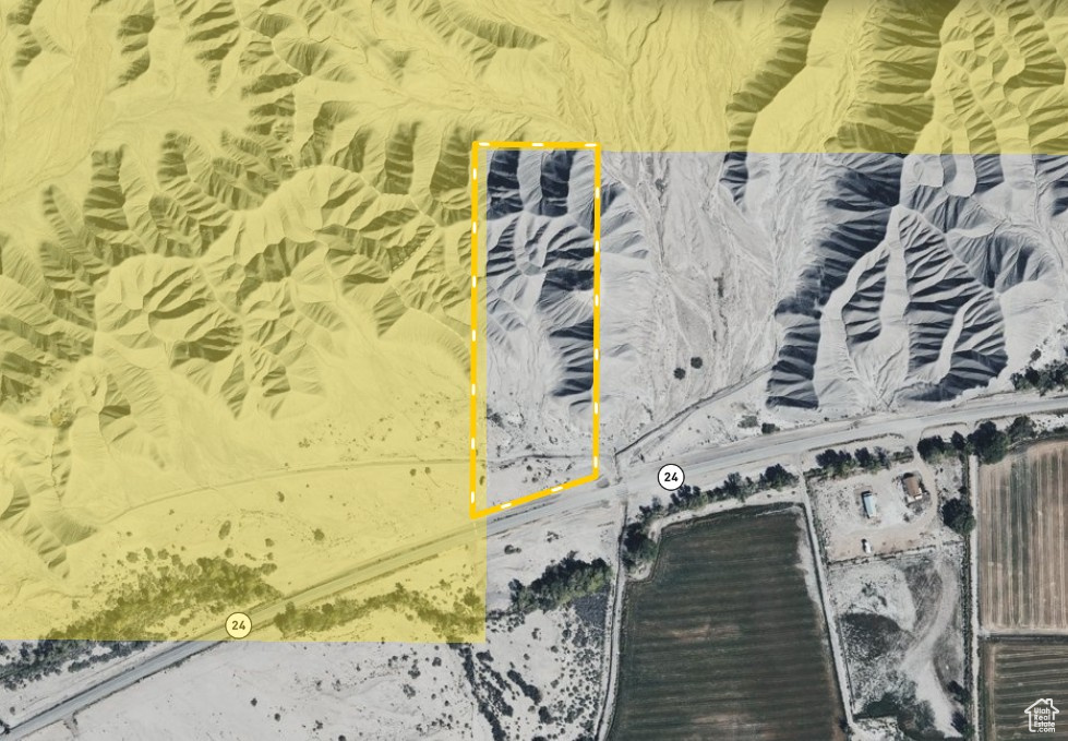 Map / location with property boundaries highlighted