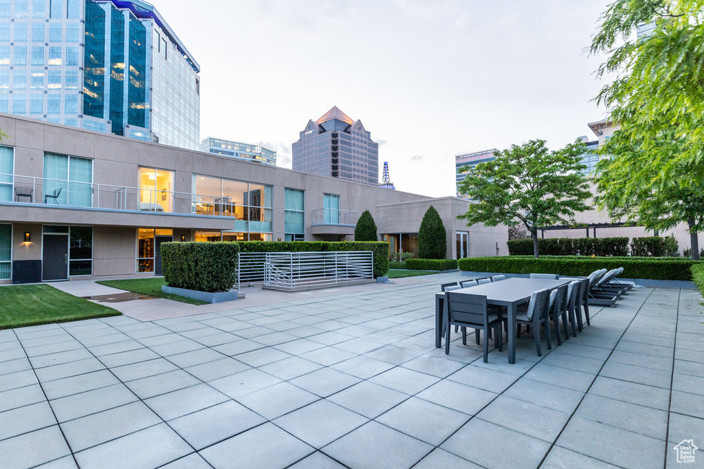 View of patio / terrace featuring outdoor dining area