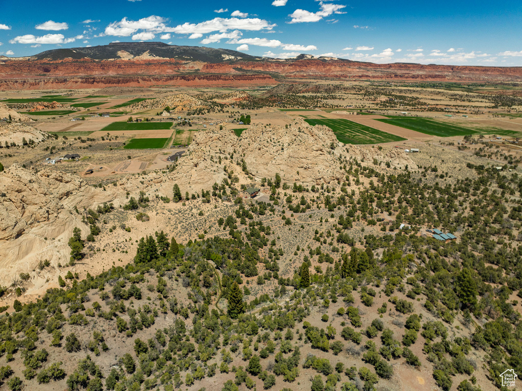 Bird's eye view of mountains