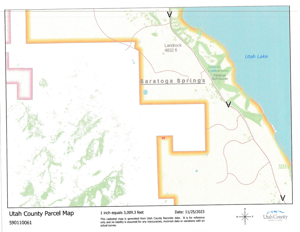 Map / location featuring property parcel outlined