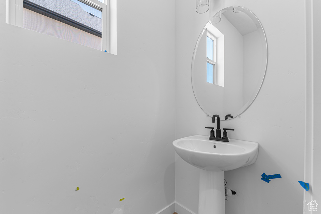 Bathroom with baseboards