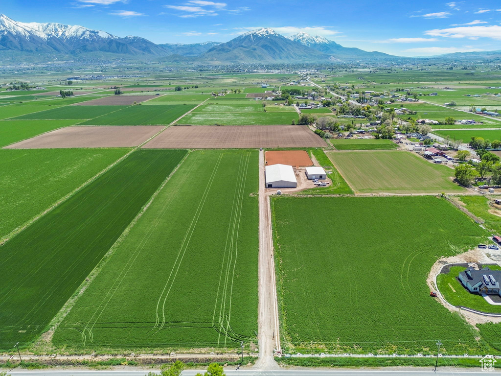 View of rural area with a mountainous background