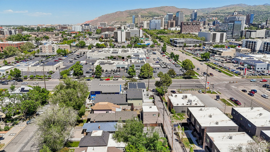 View of urban area featuring a mountainous background