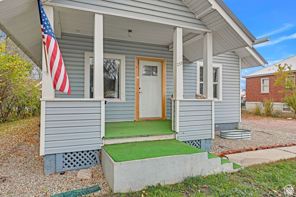 View of entrance to property