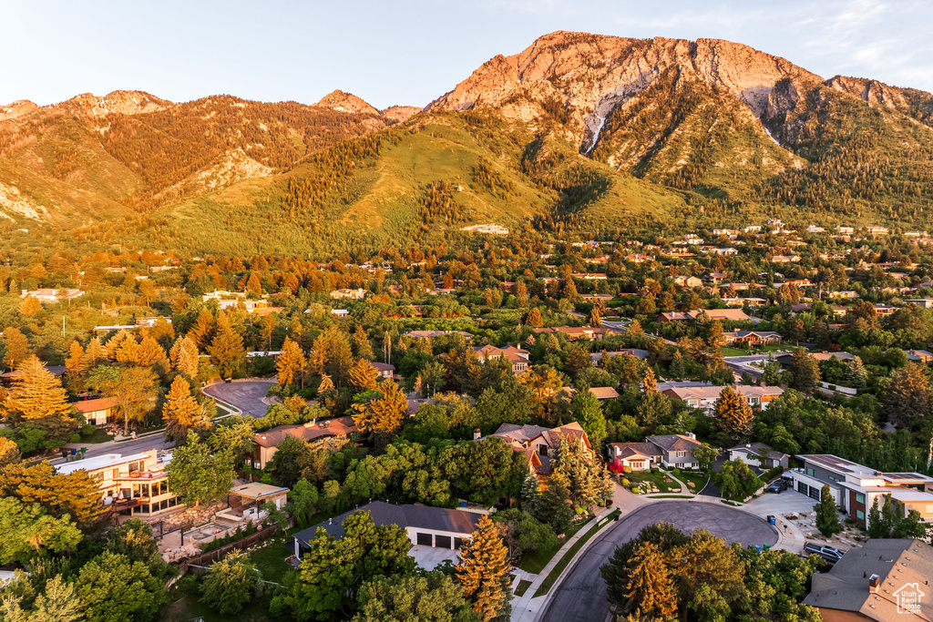 Aerial view of mountains