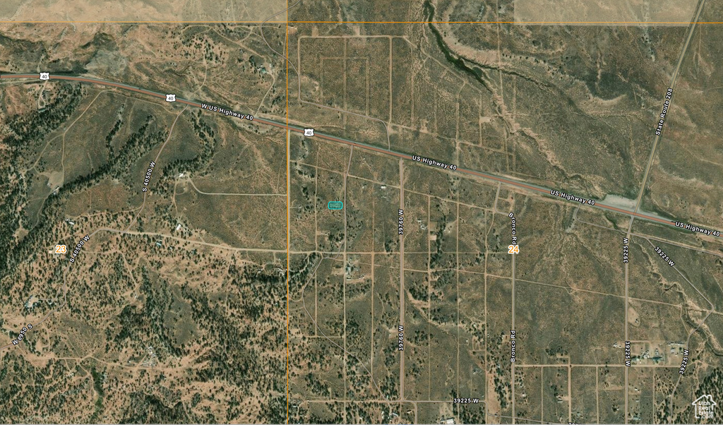 Aerial overview of property\'s location