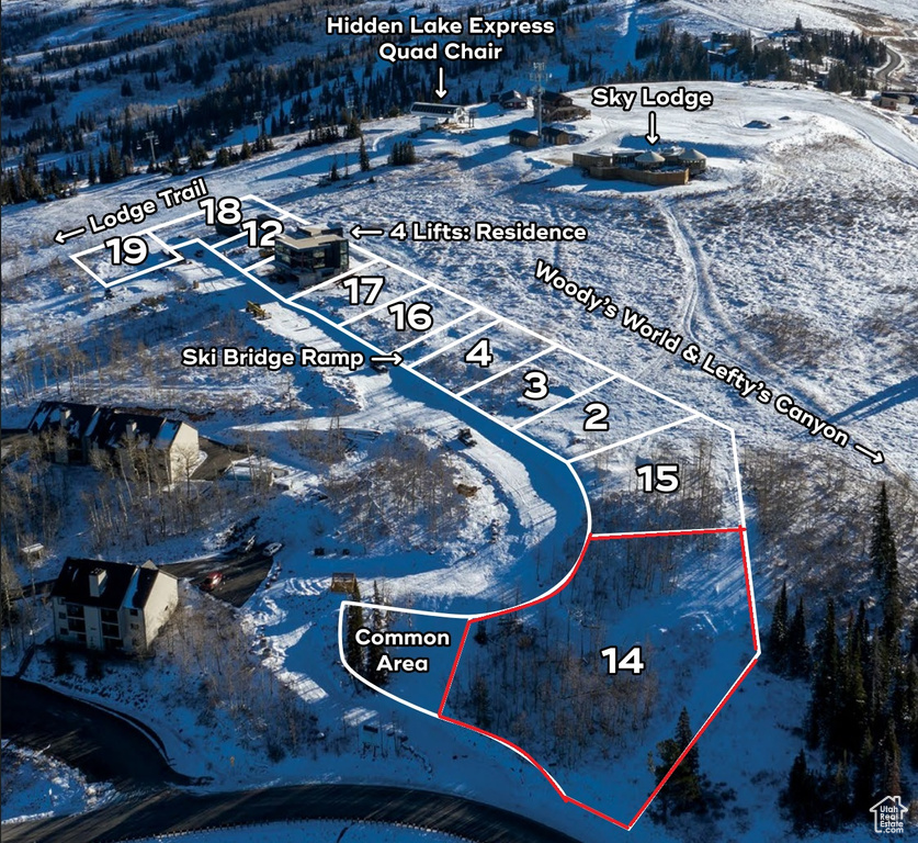 Map / location with property boundaries highlighted